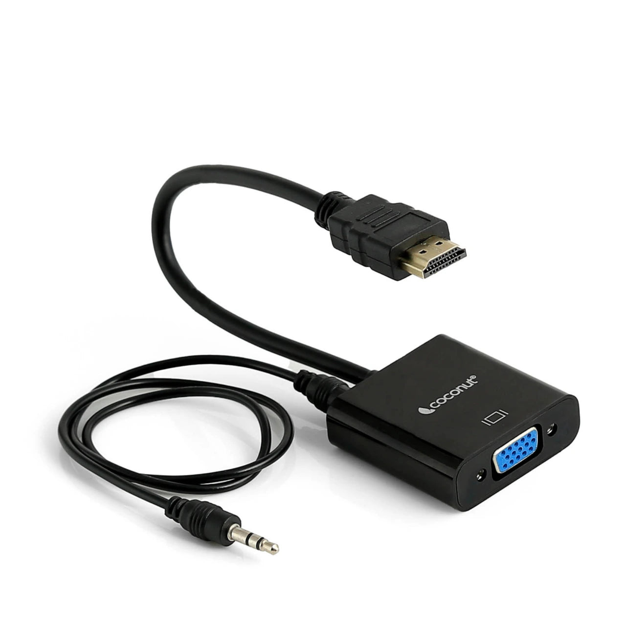 HDMI to VGA adapter with audio support for connecting devices